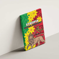 Ethiopia Enkutatash Melkam Addis Amet Canvas Wall Art With Bidens Macroptera - Wonder Print Shop