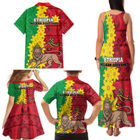 Ethiopia Enkutatash Melkam Addis Amet Family Matching Tank Maxi Dress and Hawaiian Shirt With Bidens Macroptera - Wonder Print Shop
