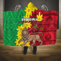 Ethiopia Enkutatash Melkam Addis Amet Hooded Blanket With Bidens Macroptera