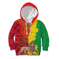 Ethiopia Enkutatash Melkam Addis Amet Kid Hoodie With Bidens Macroptera - Wonder Print Shop
