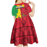 Ethiopia Enkutatash Melkam Addis Amet Kid Short Sleeve Dress With Bidens Macroptera - Wonder Print Shop