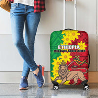 Ethiopia Enkutatash Melkam Addis Amet Luggage Cover With Bidens Macroptera - Wonder Print Shop