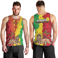 Ethiopia Enkutatash Melkam Addis Amet Men Tank Top With Bidens Macroptera - Wonder Print Shop