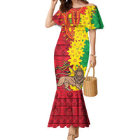 Ethiopia Enkutatash Melkam Addis Amet Mermaid Dress With Bidens Macroptera - Wonder Print Shop