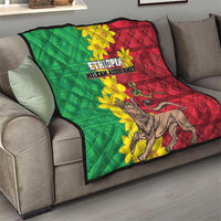 Ethiopia Enkutatash Melkam Addis Amet Quilt With Bidens Macroptera - Wonder Print Shop
