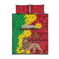 Ethiopia Enkutatash Melkam Addis Amet Quilt Bed Set With Bidens Macroptera - Wonder Print Shop