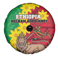 Ethiopia Enkutatash Melkam Addis Amet Spare Tire Cover With Bidens Macroptera - Wonder Print Shop