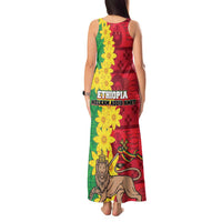 Ethiopia Enkutatash Melkam Addis Amet Tank Maxi Dress With Bidens Macroptera - Wonder Print Shop