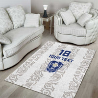 Custom York Minstrel Spirit Area Rug Norse Viking Pattern White Version - Wonder Print Shop