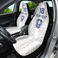 Custom York Minstrel Spirit Car Seat Cover Norse Viking Pattern White Version - Wonder Print Shop