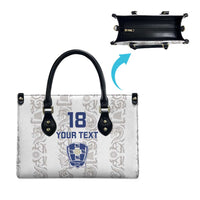 Custom York Minstrel Spirit Leather Bag Norse Viking Pattern White Version - Wonder Print Shop