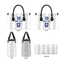 Custom York Minstrel Spirit Leather Bag Norse Viking Pattern White Version - Wonder Print Shop