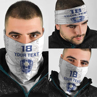 Custom York Minstrel Spirit Neck Gaiter Norse Viking Pattern White Version - Wonder Print Shop