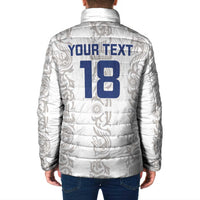 Custom York Minstrel Spirit Padded Jacket Norse Viking Pattern White Version - Wonder Print Shop