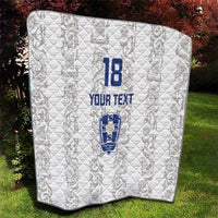 Custom York Minstrel Spirit Quilt Norse Viking Pattern White Version - Wonder Print Shop