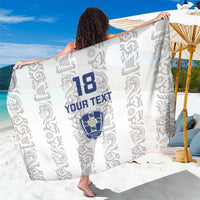 Custom York Minstrel Spirit Sarong Norse Viking Pattern White Version - Wonder Print Shop
