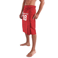 Custom York Minstrel Spirit Lavalava Norse Viking Pattern Red Version - Wonder Print Shop