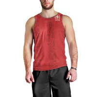 Custom York Minstrel Spirit Men Tank Top Norse Viking Pattern Red Version - Wonder Print Shop