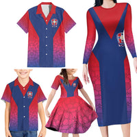 Custom York Heritage Minstrel Family Matching Long Sleeve Bodycon Dress and Hawaiian Shirt White Rose of York Patterns - Wonder Print Shop