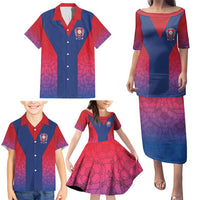 Custom York Heritage Minstrel Family Matching Puletasi and Hawaiian Shirt White Rose of York Patterns - Wonder Print Shop