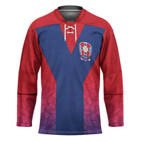 Custom York Heritage Minstrel Hockey Jersey White Rose of York Patterns - Wonder Print Shop