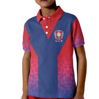 Custom York Heritage Minstrel Kid Polo Shirt White Rose of York Patterns - Wonder Print Shop