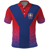 Custom York Heritage Minstrel Polo Shirt White Rose of York Patterns - Wonder Print Shop