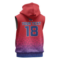 Custom York Heritage Minstrel Sleeveless Hoodie White Rose of York Patterns - Wonder Print Shop