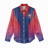 Custom York Heritage Minstrel Women Casual Shirt White Rose of York Patterns - Wonder Print Shop