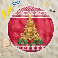 Poland Christmas Beach Blanket Oh Pierogi Tree - Wonder Print Shop