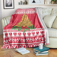 Poland Christmas Blanket Oh Pierogi Tree - Wonder Print Shop