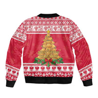 Poland Christmas Bomber Jacket Oh Pierogi Tree - Wonder Print Shop