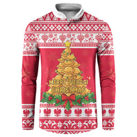 Poland Christmas Button Sweatshirt Oh Pierogi Tree - Wonder Print Shop