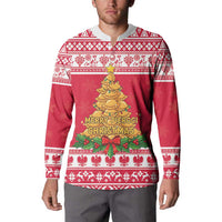 Poland Christmas Button Sweatshirt Oh Pierogi Tree - Wonder Print Shop