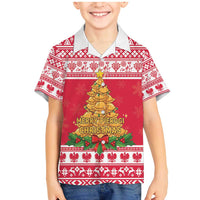 Poland Christmas Family Matching Mermaid Dress and Hawaiian Shirt Oh Pierogi Tree - Wonder Print Shop