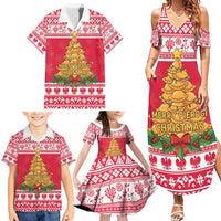 Poland Christmas Family Matching Summer Maxi Dress and Hawaiian Shirt Oh Pierogi Tree - Wonder Print Shop