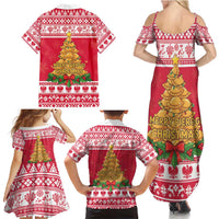 Poland Christmas Family Matching Summer Maxi Dress and Hawaiian Shirt Oh Pierogi Tree - Wonder Print Shop