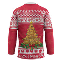 Poland Christmas Hockey Jersey Oh Pierogi Tree - Wonder Print Shop