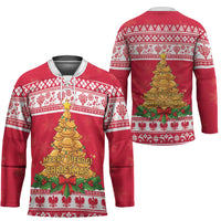 Poland Christmas Hockey Jersey Oh Pierogi Tree - Wonder Print Shop