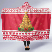 Poland Christmas Hooded Blanket Oh Pierogi Tree - Wonder Print Shop