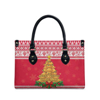 Poland Christmas Leather Bag Oh Pierogi Tree - Wonder Print Shop
