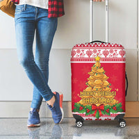 Poland Christmas Luggage Cover Oh Pierogi Tree - Wonder Print Shop