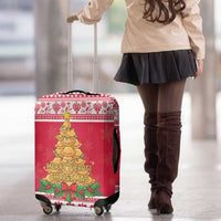 Poland Christmas Luggage Cover Oh Pierogi Tree - Wonder Print Shop