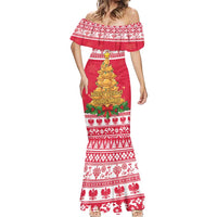 Poland Christmas Mermaid Dress Oh Pierogi Tree - Wonder Print Shop