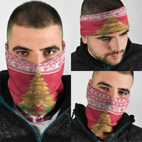 Poland Christmas Neck Gaiter Oh Pierogi Tree - Wonder Print Shop