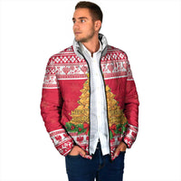 Poland Christmas Padded Jacket Oh Pierogi Tree - Wonder Print Shop