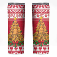 Poland Christmas Skinny Tumbler Oh Pierogi Tree - Wonder Print Shop