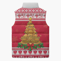 Poland Christmas Sleeveless Puffer Jacket Oh Pierogi Tree - Wonder Print Shop