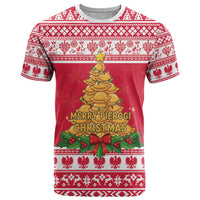 Poland Christmas T Shirt Oh Pierogi Tree - Wonder Print Shop