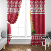 Poland Christmas Window Curtain Oh Pierogi Tree - Wonder Print Shop